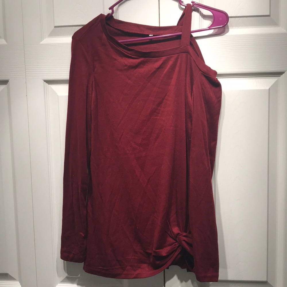 Red long sleeve shirt